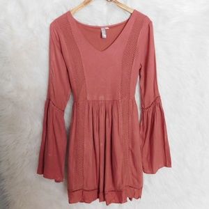 Bell Sleeve Lace Boho Chic Francesca's Dress